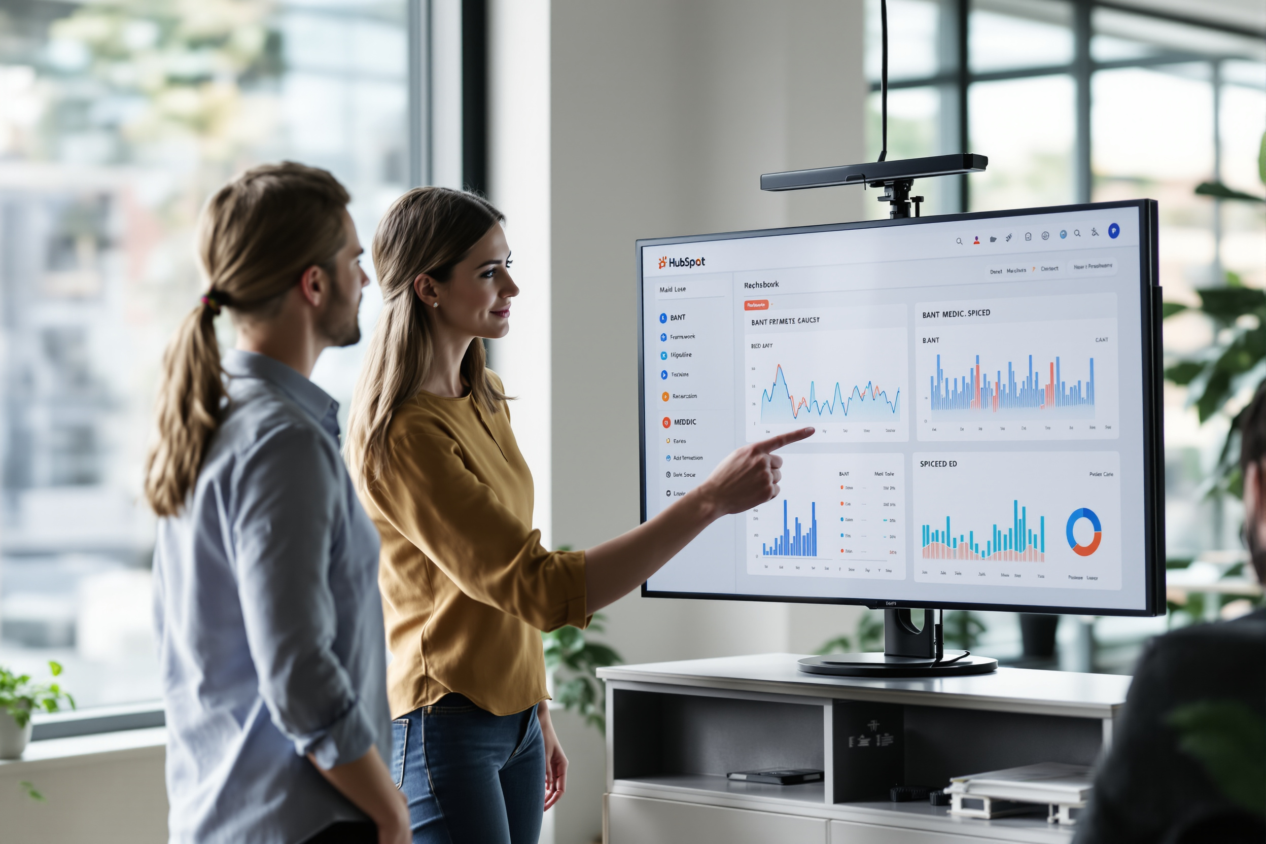 Vertriebsteam analysiert HubSpot-Performance-Daten zu Sales-Frameworks, um qualifizierte Leads zu steigern. Vertriebsteam analysiert HubSpot-Performance-Daten zu Sales-Frameworks, um qualifizierte Leads zu steigern.