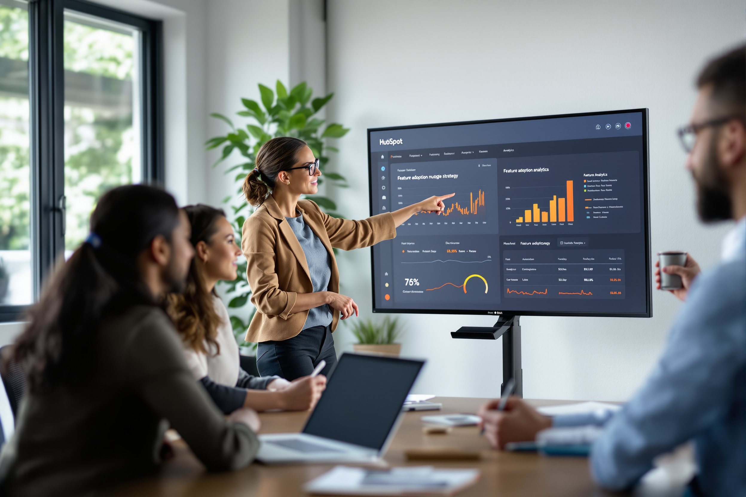 Team analysiert HubSpot‑ROI und Nutzerengagement‑Strategien in modernem Büro. Team analysiert HubSpot‑ROI und Nutzerengagement‑Strategien in modernem Büro.