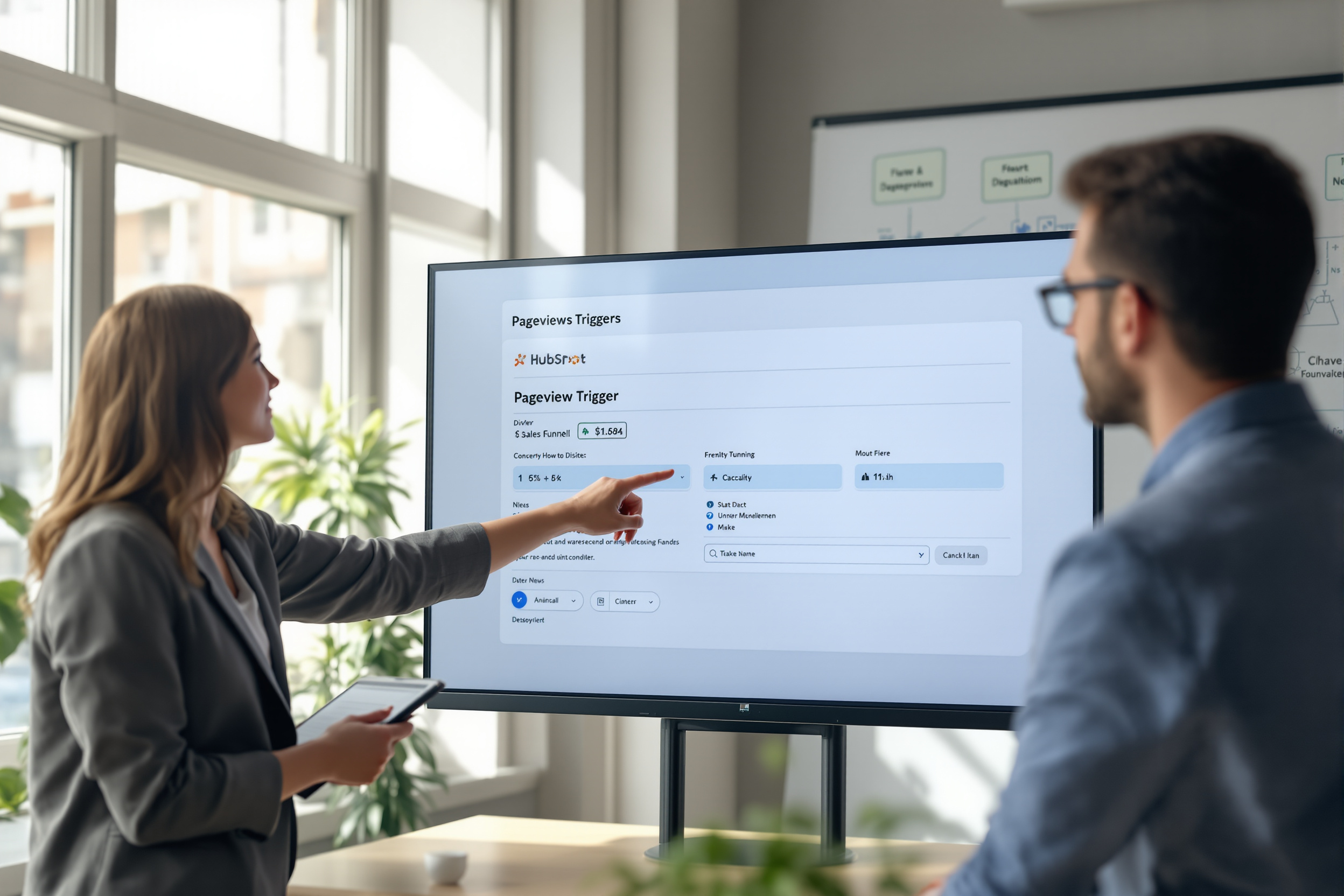 Fachleute analysieren HubSpot-Pageview-Trigger zur Optimierung von Verkaufsabschlüssen. Fachleute analysieren HubSpot-Pageview-Trigger zur Optimierung von Verkaufsabschlüssen.